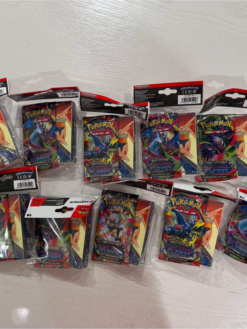 Pokemon Booster Packs Red Blue Yellow Game Card Sleeves LOT OF 12
